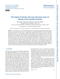The impact of clouds, land use and snow cover on climate
