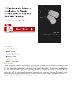 PDF Online Code Talker: A Novel About the Navajo