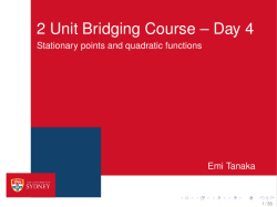 2 Unit Bridging Course &ndash; Day 4