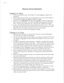 Honors Giver Question