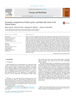 Economic comparison of white, green, and black flat roofs in the
