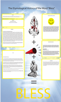 The Etymology of bless