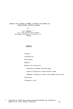 HABITAT USE BY MOOSE OF BURNS, CUTOVERS AND FORESTS