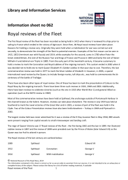 Royal reviews of the Fleet