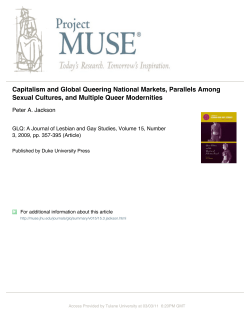 Capitalism and Global Queering National