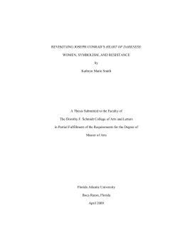 REVIS(IT)ING JOSEPH CONRAD`S HEART OF DARKNESS