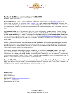 Scottsdale Golf Group purchases Legend Trail Golf Club