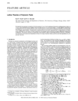 Lattice theories of polymeric fluids