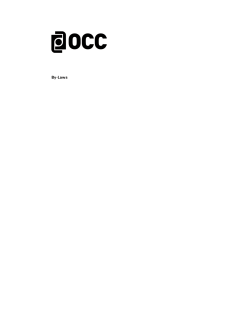 OCC By-Laws - The Options Clearing Corporation
