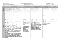 Linked Learning English I-PAP Secondary L