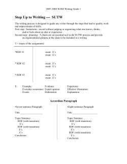 Step Up to Writing --