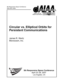 Circular vs. Elliptical Orbits for Persistent
