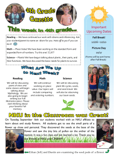 Important Upcoming Dates - Gallatin County Schools