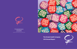 The Female Health Company 2013 Annual Report