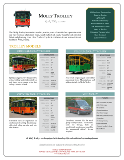 our 2017 Molly Trolley Brochure