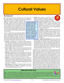 Cultural Values - Chadwick Center