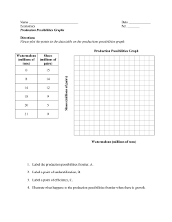 Production Possibilities Worksheet