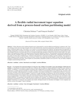A flexible radial increment taper equation derived from a process