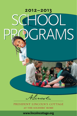 2012-13 School Programs Brochure