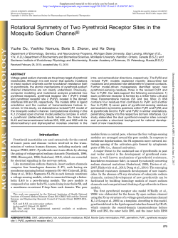 Rotational Symmetry of Two Pyrethroid Receptor Sites in the