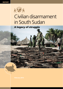 Civilian disarmament in South Sudan