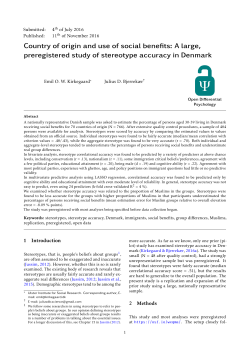 Country of origin and use of social benefits: A large, preregistered