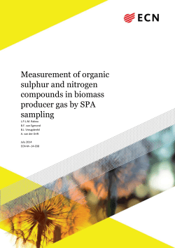 Measurement of organic sulphur and nitrogen compounds in