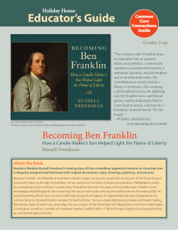 BECOMING BEN FRANKLIN