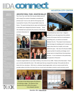 ARCHITECTURAL TOUR&ndash; HOUSTON BALLET