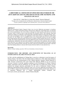 9 a rhetorical criticism of speeches delivered by dr zeti akhtar