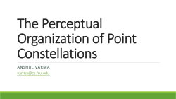 The Perceptual Organization of Point Constellations