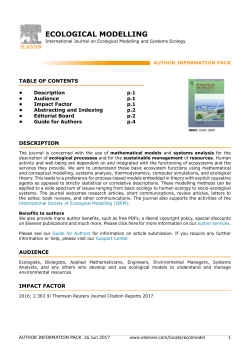 ecological modelling