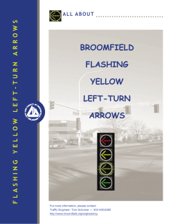 BROOMFIELD FLASHING YELLOW LEFT