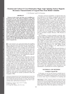 Chemical and Carbon-13 Cross-Polarization Magic-Angle