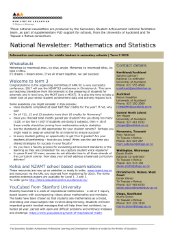 Issue 1 | Terms 1 and 2 | March 2009