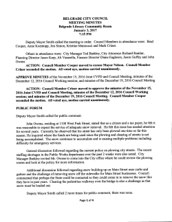 being accomplished. The snow continues to