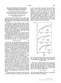 Energy of the Quasi-free Electron State in Liquid Argon, Krypton