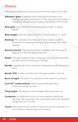 Glossary - Composites