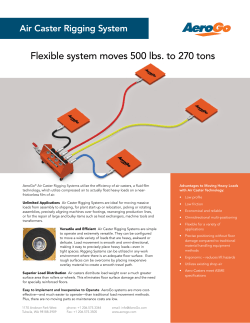 Flexible system moves 500 lbs. to 270 tons