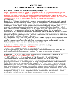 department of english - College of Humanities and Social Sciences