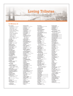 Loving Tributes - Bay Area Rescue Mission