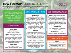low fodmap foods to enjoy