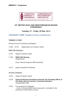 32nd conference of the british islands and mediterranean region