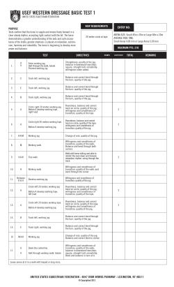 usef western dressage basic test 1