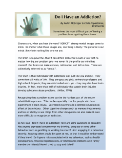 Sometimes the most difficult part of having a problem is