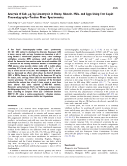 Analysis of Sub mg/kg Lincomycin in Honey