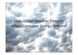 How Global Weather Patterns Affect Consumer Energy Demand