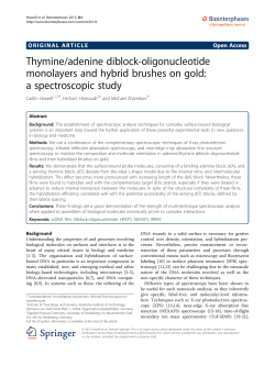Thymine/adenine diblock-oligonucleotide monolayers and hybrid