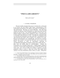 proclaim liberty - bcf.usc.edu - University of Southern California