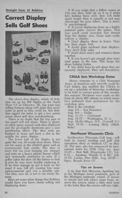 Straight from Al Robbins: Correct Display Sells Golf Shoes